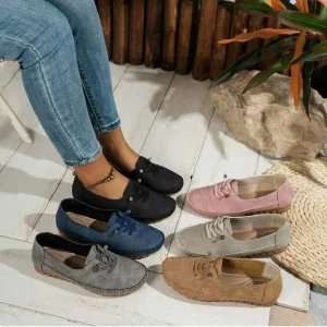 Large Size Retro Lace Up Single Shoes for Women Spring and Autumn New Fashion Casual Shoes