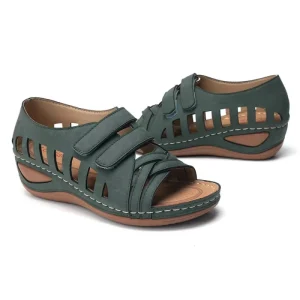 Large Size Women’s Shoes Hollow Out Solid Color Comfortable Casual Lightweight Flat Bottom Outerwear Summer Beach