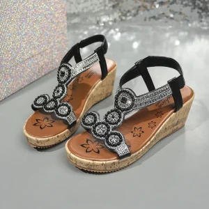 Large-sized Wedge Sandals for Women Women’s Sandals with Skirts