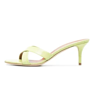 Latest Ladies Rubber Midsole PU Upper Outdoor Slide & Mules for Women’s Spring Summer Collection with Heel
