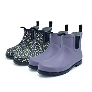 Le Wearing Waterproof Non-slip Wear-resistant Rubber Low-top Women’s Rain Boots