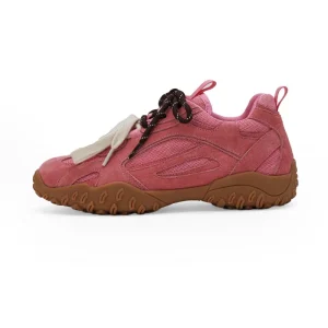 Leather Mesh Women’s Sports Shoes German Training Style Cushioning Lightweight Board Midsole Geometric Pattern Autumn Spring
