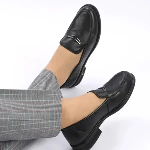 Leather OEM ODM Ladies’ Genuine Leather Shoes at Factory Prices Customized Women’s Loafers for the Office