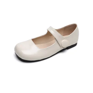 Leisure Slip On Work Shoes Comfort Walking Women Loafers Leather Shoes