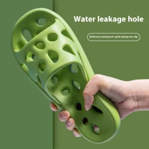 Lidani Home Summer Bath Slippers Quick Drying Soft Flop For Couples Open Felt Men’s Women’s Hair Leakproof Bathroom Drag