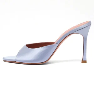 Light Weight Open Toe High Heel Mules for Women Comfortable Summer Spring Sandals for Office & Casual Wear
