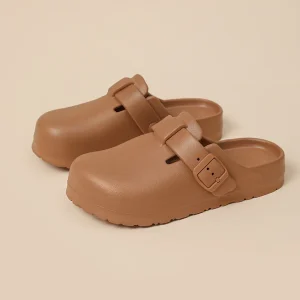 Lightweight EVA Sandals Men’s Summer Platform Clog & Mules Shoes with Closed Toe Anti Slip Kids Slides Women Slippers