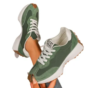 Lightweight Sneakers Women’s Spring and Autumn New Simple Breathable Front Lace up Casual Shoes