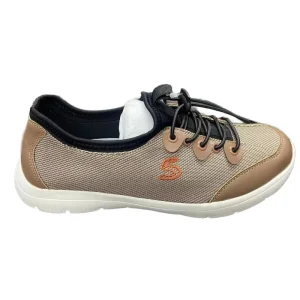 Lightweight Women’s Casual Sneakers Breathable Mesh Upper Slip on Bungee Laces Non slip Walking Shoes