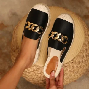 Loafers Light Slip On Flats Spring Summer Clogs & Mules Comfortable Rubber Insole Beach Sandals for Women