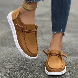 Loafers Trendy Casual Canvas Shallow Mouth Spring and Summer Women’s Shoes