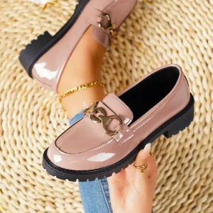 Loafers Women New Arrivals Hoof Heels Spring Autumn Fashion PU Leather Pumps Shoes Loafers for Women