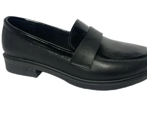 Loafers Women’s Thick Soled Soft British Style Genuine Leather Shoes Black Thick heeled Shoes