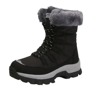Local Us Stocks Women’s Winter Snow Boots Fur Upper Comfortable Warm Sneakers