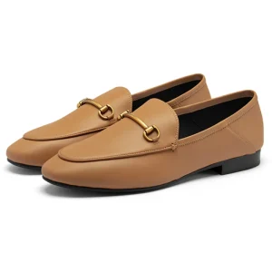 Luxury Comfortable Handmade Breathable Full Grain Leather Durable Genuine Leather Loafer Casual Shoes for Women Party Daily Life