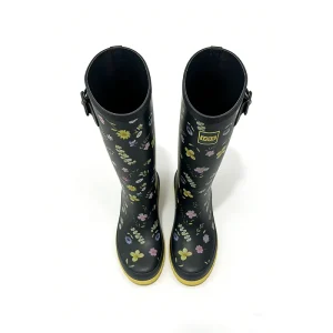 Luxury Designer Women’s Waterproof Anti-Slippery Knee-High Rubber Rain Boots with Zipper Closure Fashion Work Boots