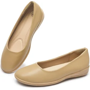 Luxury High Quality Customized Leather Women’s Loafers Round Toe Flat Shoes Slingback Anti Slip Spring Shoes