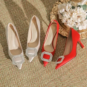 Luxury Women’s High Heel Pumps Fashion Elegant Party Wedding Shoes Office Dress Shoes Comfortable Ladies Footwear