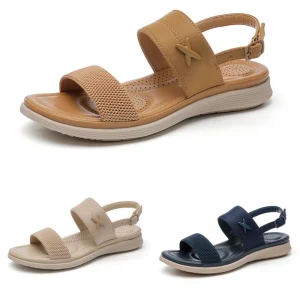 Luxury Women’s Sandals Buckle Leisure Beach Seaside Massage Comfortable Cross-border Large Size Fashion Shoes Women Sandals
