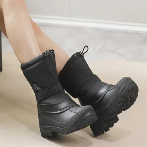 Made to order New Style Children’s Women’s Non slip Waterproof Cold proof Warm Outdoor Mid calf Thickened Custom Snow Boots