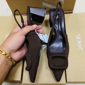 Manufacturer Autumn Pointed Toe Shallow High Heel Women’s Sandals with Rhinestone