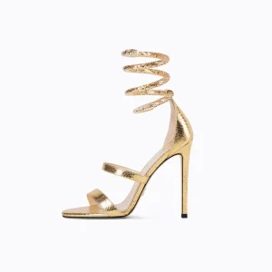Manufacturer Custom Celebrity Style New Black Open Toe Stiletto Sexy Roman High Heels Women’s Shoes