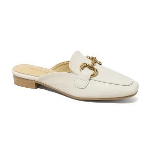 Manufacturer Custom Latest Women’s Flat Slipper Shoes Breathable Close Toe Soft Leather Anti Slip Women Flat Mule Shoes