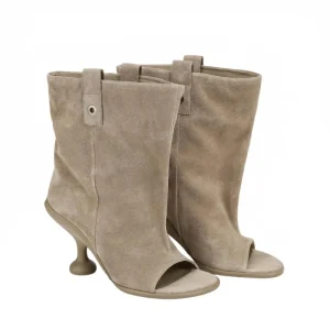 Manufacturer Custom Women’s Peep Toe Novelty Heel Wide Calf Ankle Boots Sexy Fashion Summer Short Boots for Club Streetwear