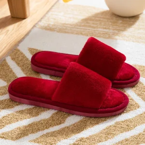 Manufacturer Winter Autumn Home Slippers Insulation One-piece Plush Slippers Korean-style Women’s Indoor Slippers