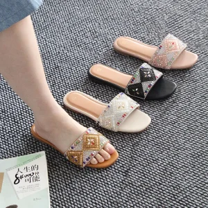 Manufacturer’s Flat Sandals for Women Summer Flat Roman Shoes Casual Flat Women’s Sandals Slippers