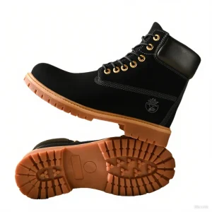 Martin Genuine Leather Ankle Snow Desert Boots Men Yellow Large Size Height Increasing Lace-Up Durable Winter Work Boot