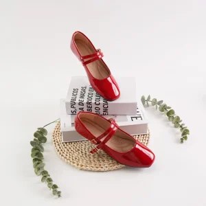 Mary Jane Solid Color Slip-On Rubber Outsole Women’s Shoes New Summer Dress Gentle Fairy