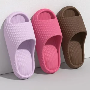 Men’s Women’s EVA Soft-Soled Indoor Home Slippers Summer Bathroom Sandals Comfortable Thick-Soled Waterproof Fashion Trend