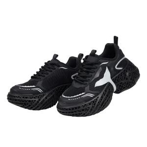 Men’s Women’s High Top Casual Sports Sneakers Comfortable Thick Sole Large Mesh Lace Up Closure Closed Toe Anti Odor Breathable
