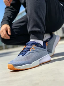Men’s Women’s Low-Top Hard Ground Running Shoes Breathable Shock-Absorbing Non-Slip Training Sneakers