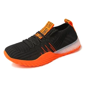 Men’s Women’s Road Running Shoes Jogger Jogging Sneakers Track Trail-running Running Minimal Shoes Stretch Fabric Air Mesh