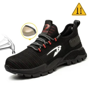 Men’s & Women’s Summer Industrial Safety Shoes Protective Breathable Work Boot Steel Toe Anti Slip Casual Trainers