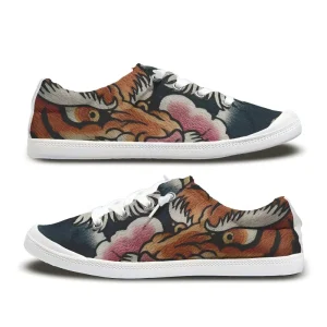 Men’s Women’s Vintage Pattern Lace-up Comfort Fashion Trendy Canvas Shoes Spring Summer Autumn Casual Walking Breathable Light