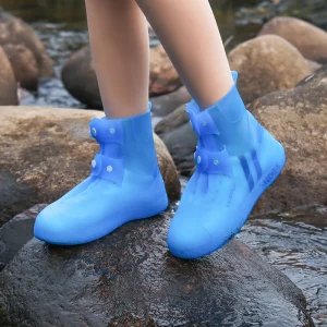 Men’s Women’s Waterproof Rain Shoe Cover Non Slip Light Rain Boots Thickened Wear Resistant Silicone Outer Wear