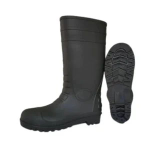 Men’s and Women’s Black Work Safety Shoes Steel Toe Waterproof Sneakers for Winter