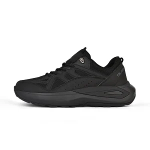 Men’s and Women’s Breathable Mesh Flying Woven Sneakers Black Walking Shoes with TPU Insole Recyclable Custom Logo