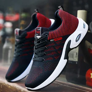 Men’s and Women’s Breathable Soft Soled Running Shoes Solid Color Versatile Lightweight Sports Shoes