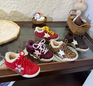 Men’s and Women’s Five-pointed Star Children’s Shoes Lightweight School Running Shoes Comfortable Sneakers