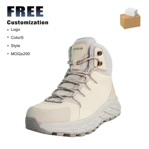 Men’s and Women’s Mid Calf Cotton Winter Boots Waterproof and Anti Slip Ski Fashion Soft Outdoor Snow Boots