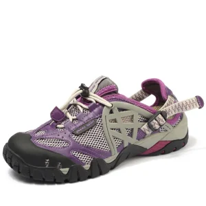 Men’s and Women’s Summer Outdoor Amphibious Sports Shoes Quick-Drying Breathable Mesh EVA Insole for Hiking Couples