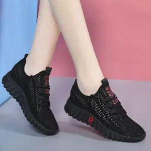 Mesh Lace-Up Sneakers for Women and Men Casual Sneakers