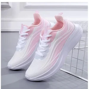 Mesh Ladies Shoes Women’s Walking Style Casual Sneakers Soft Large Size Mother Shoes