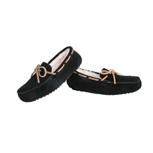 Moccasin Slipper Anti Slippery Autumn Comfortable Casual Women’s Winter Slip On Boat Shoes Custom Logo Real Leather Flats OEM