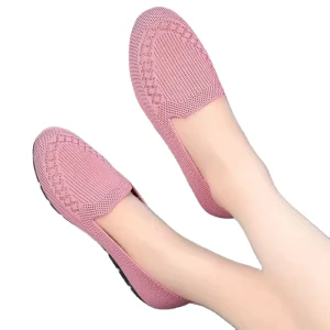 Monochrome Women’s Solid Color Shoes Summer Women’s Fashion Flats Woven Breathable Lace-Up Flats