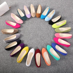 Monthly Sales 30000 Pairs Flats Shoes Women Ladies Ballet Shoes Women Office Flat Shoes